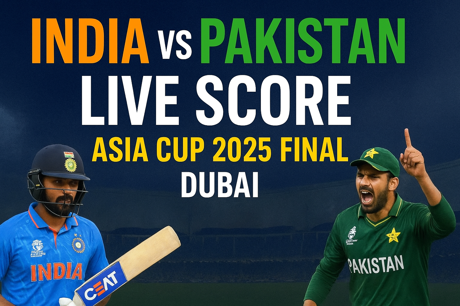 India Vs Pakistan Live Score, Asia Cup 2025