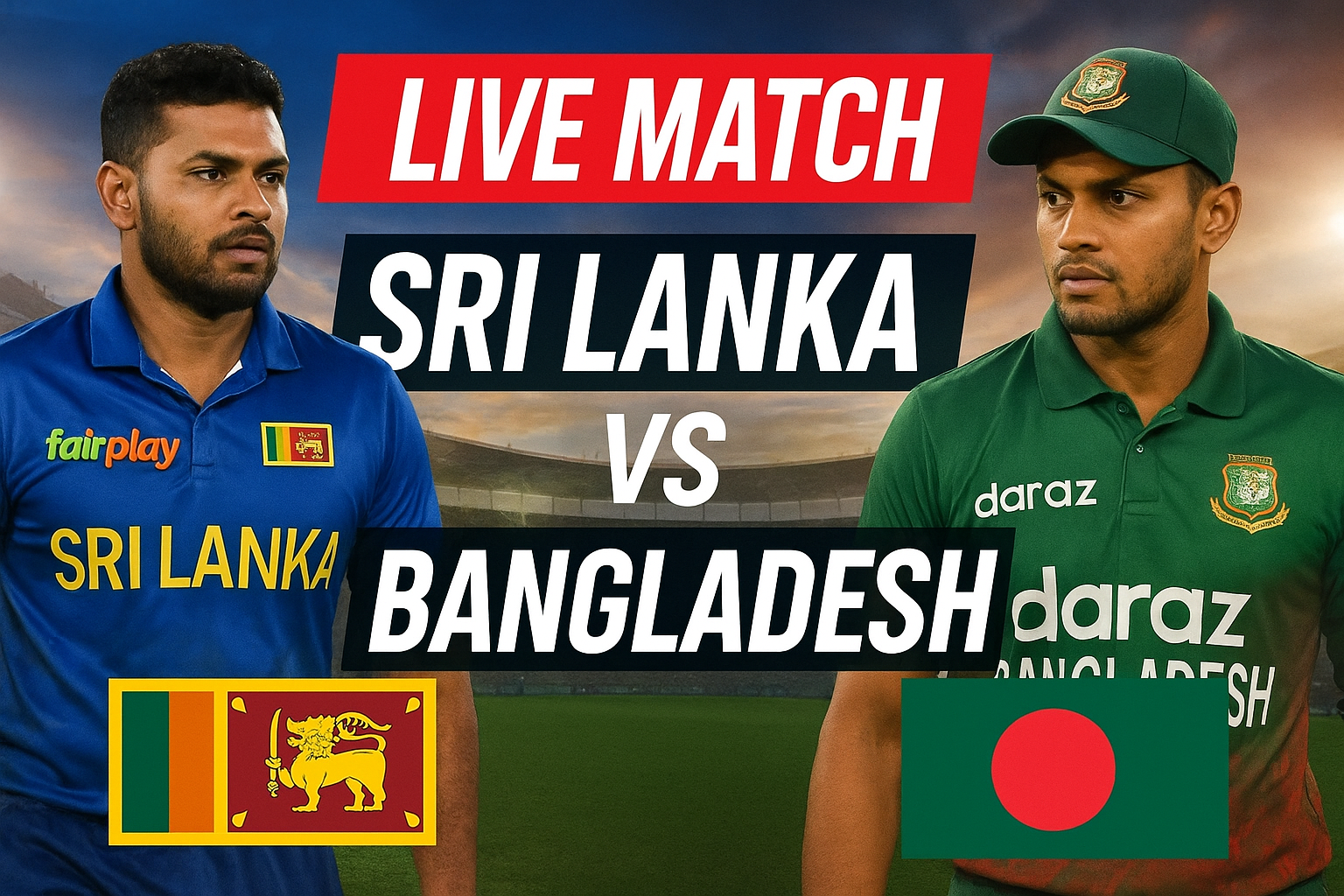 Live Match Sri Lanka vs Bangladesh
