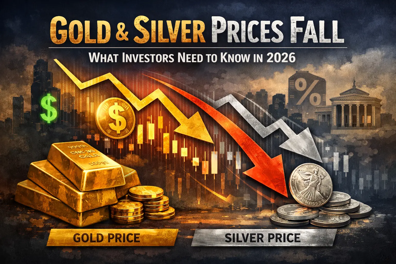 Gold and Silver Prices Fall: