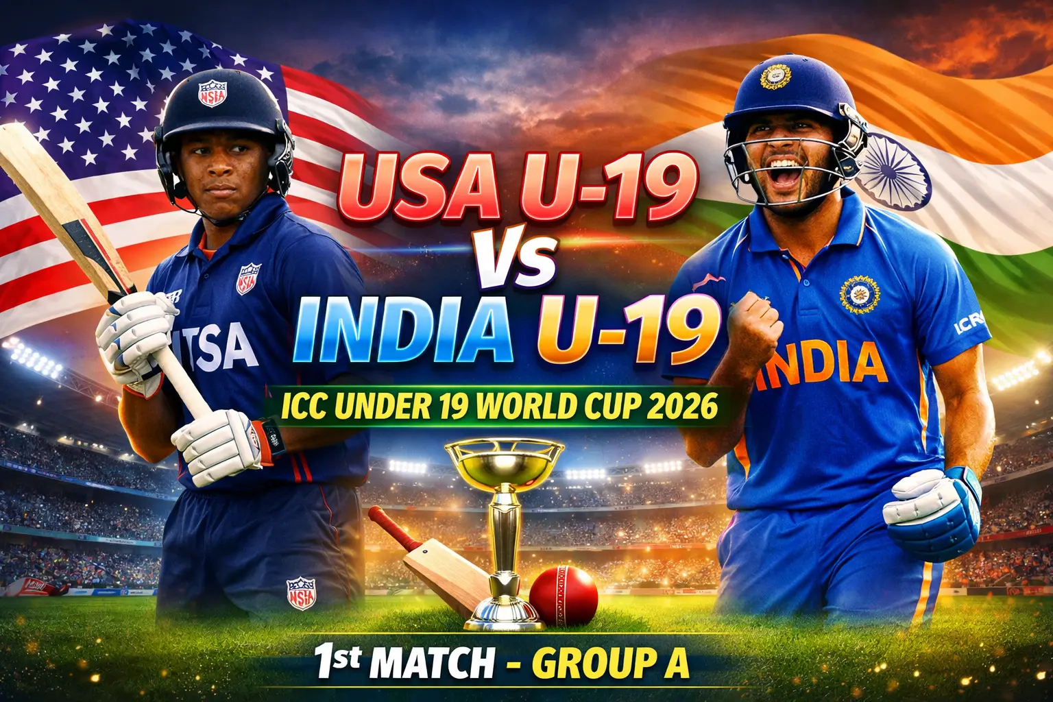 USA U-19 Vs India U-19: ICC Under 19 World Cup 2026 की शानदार और सकारात्मक शुरुआत