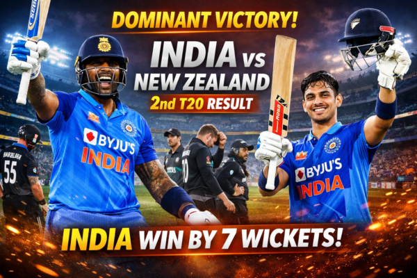 Dominant Delight! India’s Power-Packed Win Seals the India vs New Zealand 2nd T20 Result