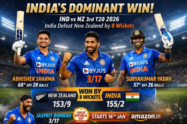Powerful Triumph: India vs New Zealand 3rd T20 2026 Sees India Seal Series in Dominant Style