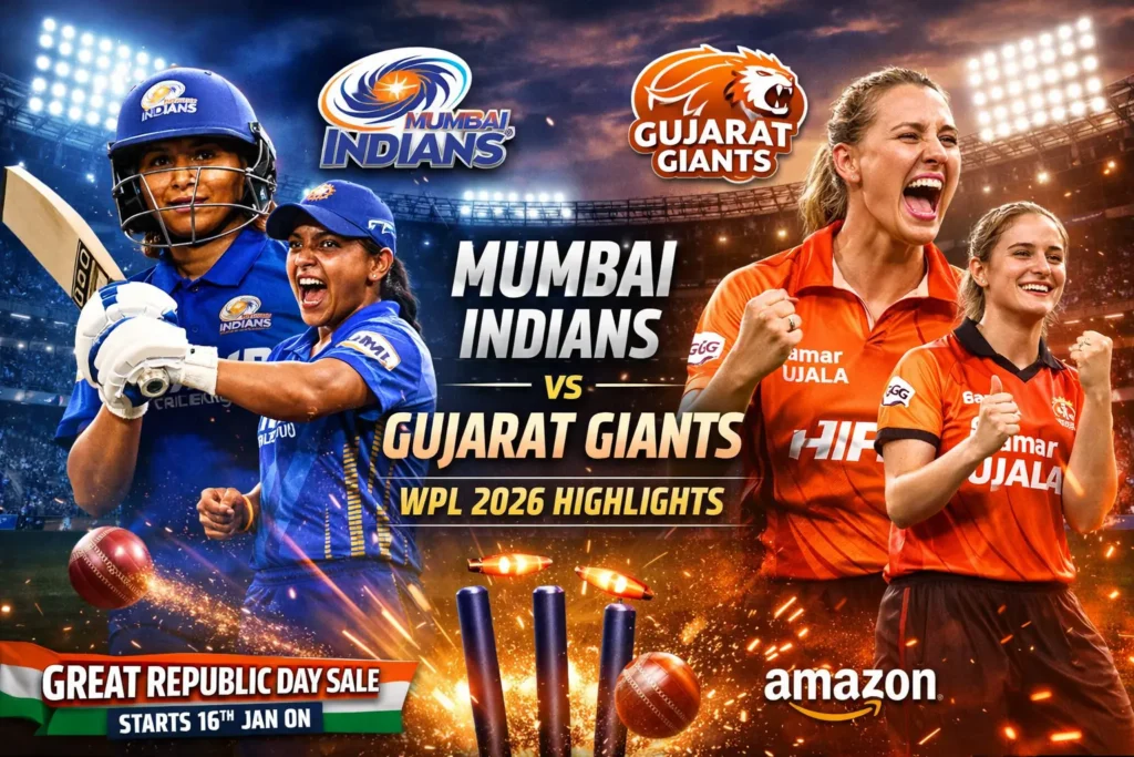Mumbai Indians vs Gujarat Giants Highlights
