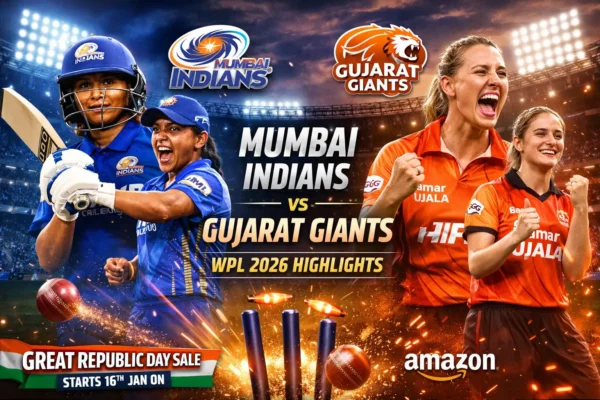 Mumbai Indians vs Gujarat Giants Highlights