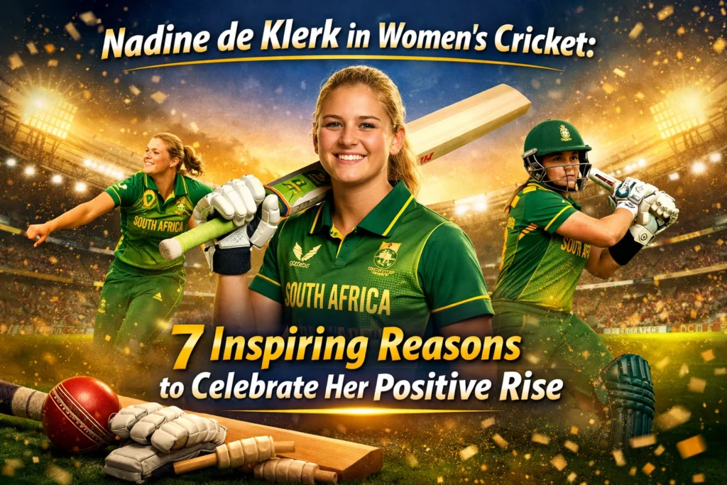 Nadine de Klerk in Women’s Cricket: 7 Inspiring Reasons to Celebrate Her Positive Rise