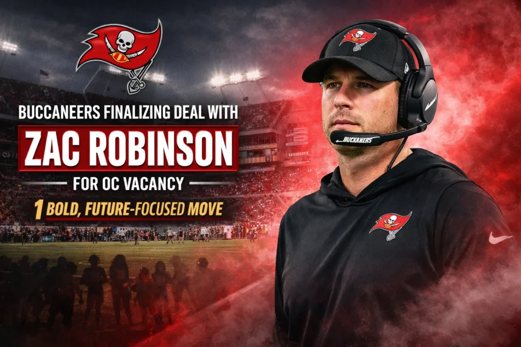 Buccaneers Finalizing Deal with Zac Robinson for OC Vacancy – 1 Bold, Future-Focused Move