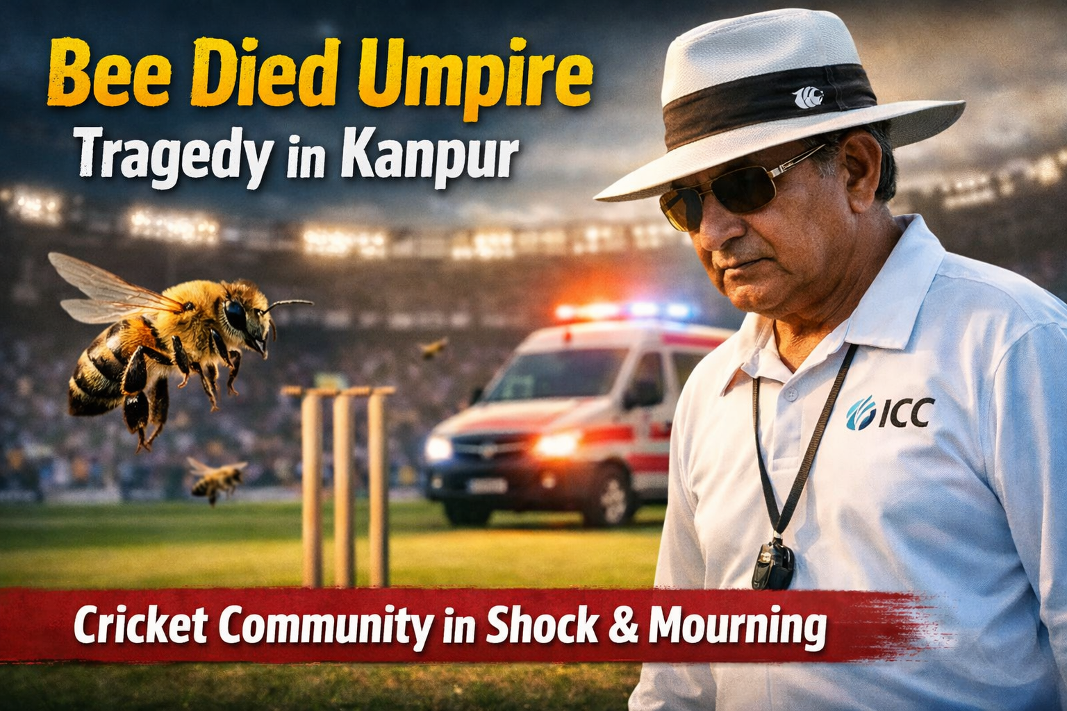 Bee Died Umapire Tragedy: Heartbreaking Yet Inspiring Moment Shocks Kanpur Cricket Community