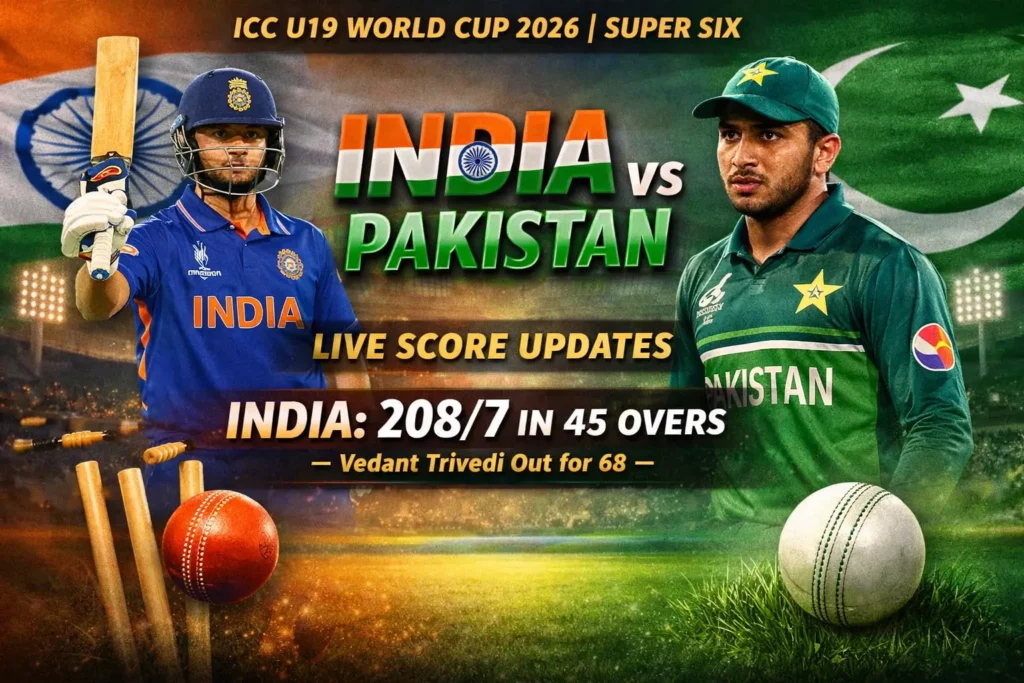 India vs Pakistan Live Score U19 World Cup 2026