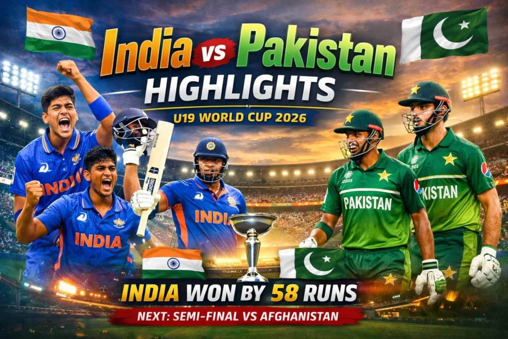 Dominant Victory: Joyful India vs Pakistan Highlights from U19 World Cup 2026