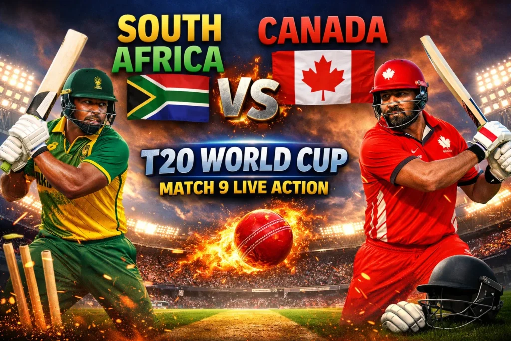 South Africa vs Canada Dominant Clash Brings Hope: T20 World Cup Match 9 Live Action