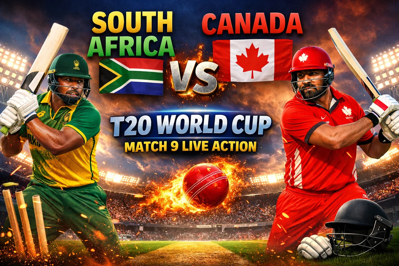 South Africa vs Canada Dominant Clash Brings Hope: T20 World Cup Match 9 Live Action