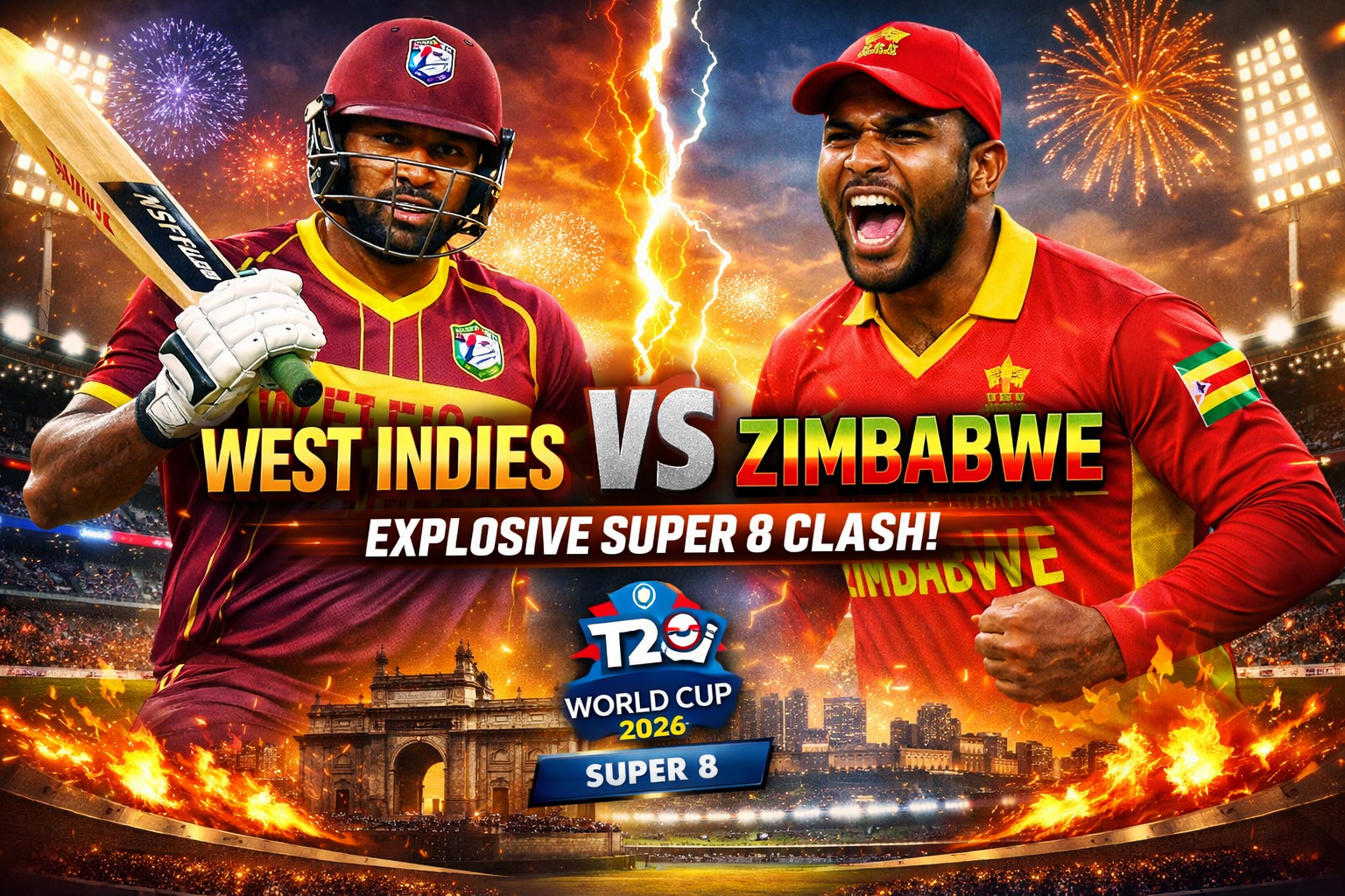 West Indies vs Zimbabwe: Explosive Showdown Ahead Promises Thrilling Super 8 Action