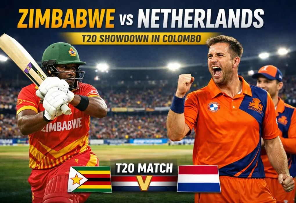 Zimbabwe vs Netherlands: Thrilling Battle Unfolds in an Exciting T20 Clash at Colombo