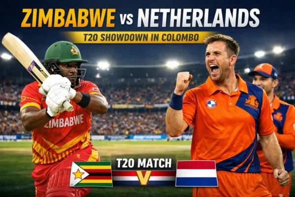Zimbabwe vs Netherlands: Thrilling Battle Unfolds in an Exciting T20 Clash at Colombo