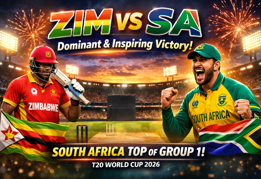 ZIM VS SA Clash Sees South Africa Seal Top Spot in Group 1