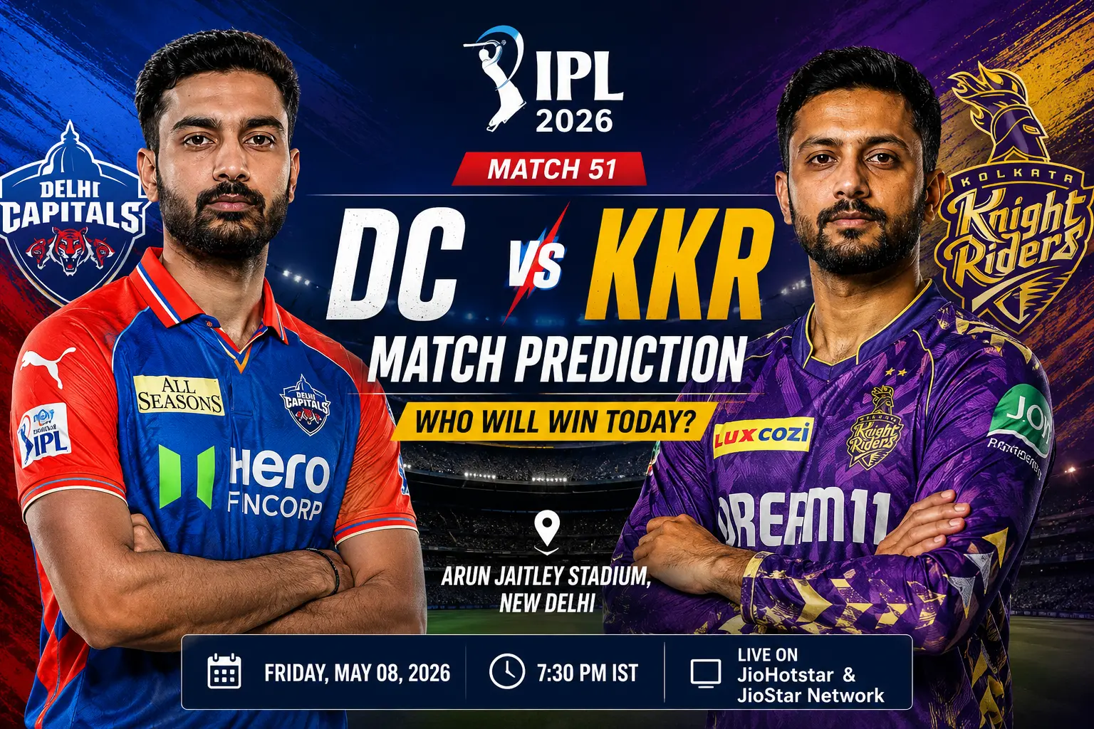 DC vs KKR