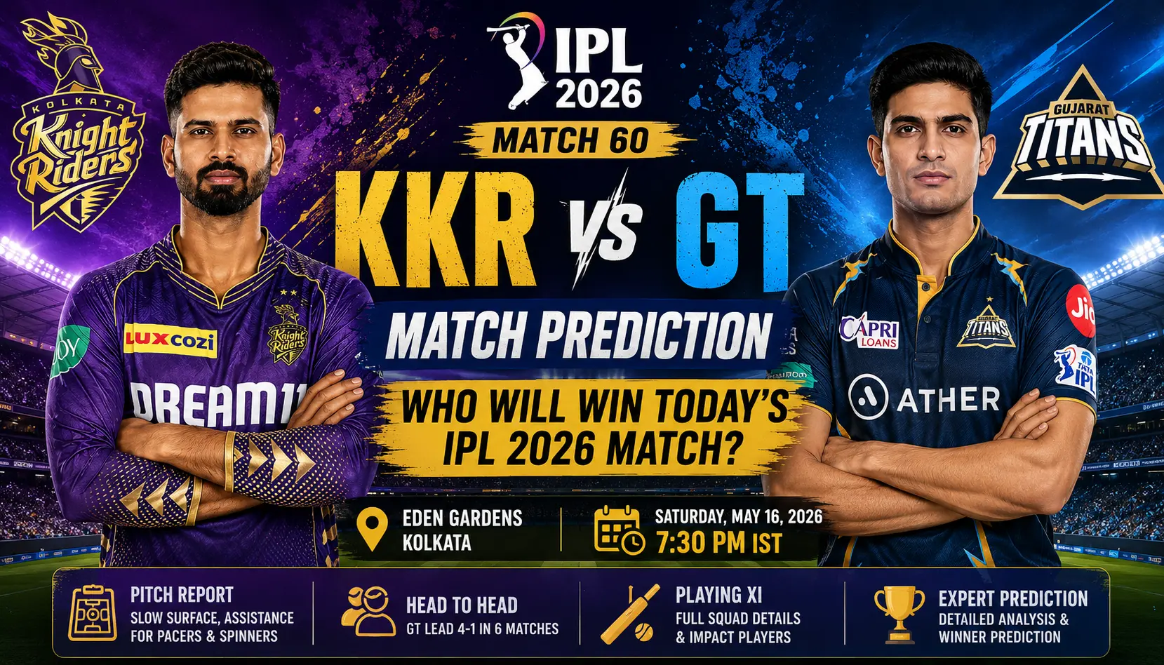 KKR vs GT Match Prediction
