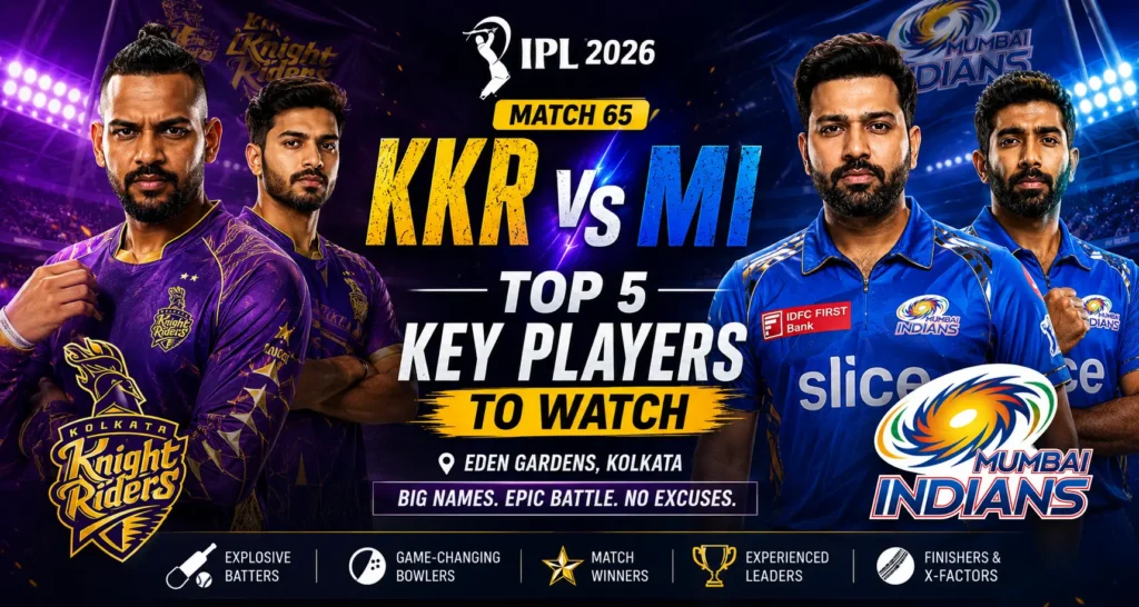 KKR vs MI Key Players