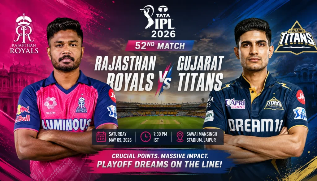Rajasthan Royals vs Gujarat Titans