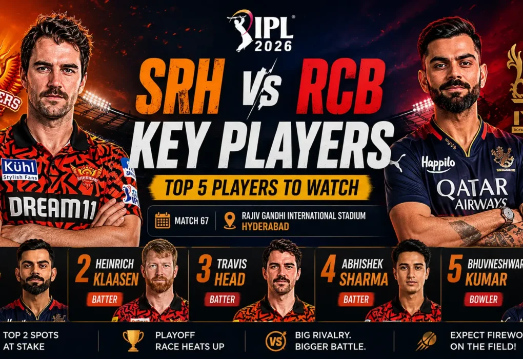 SRH vs RCB Key Players