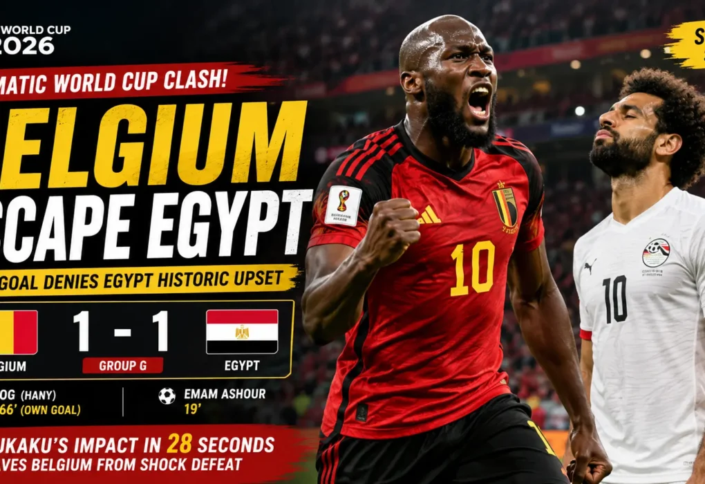 Belgium escape Egypt