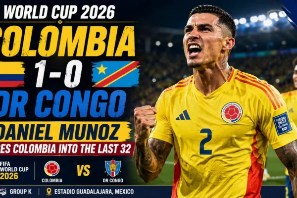 World Cup 2026: Colombia 1-0 DR Congo