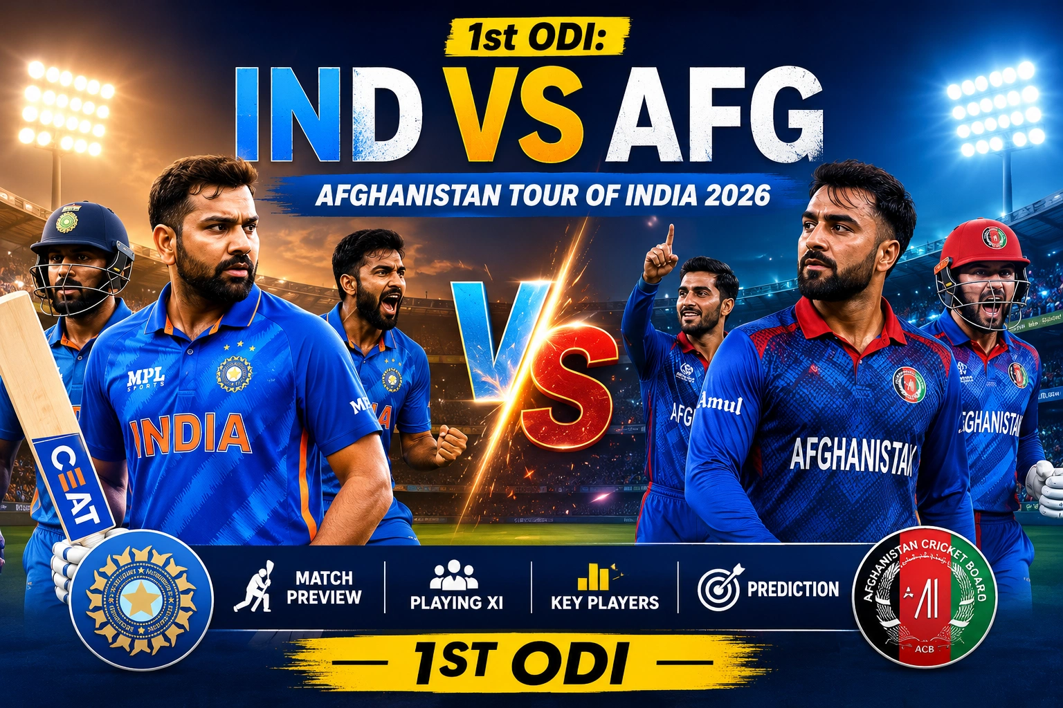 India vs Afghanistan, 1st ODI