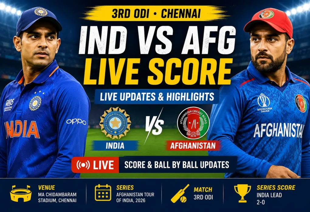 IND vs AFG LIVE Score