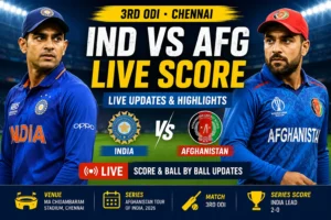 IND vs AFG LIVE Score