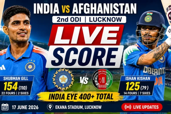 India vs Afghanistan LIVE Score