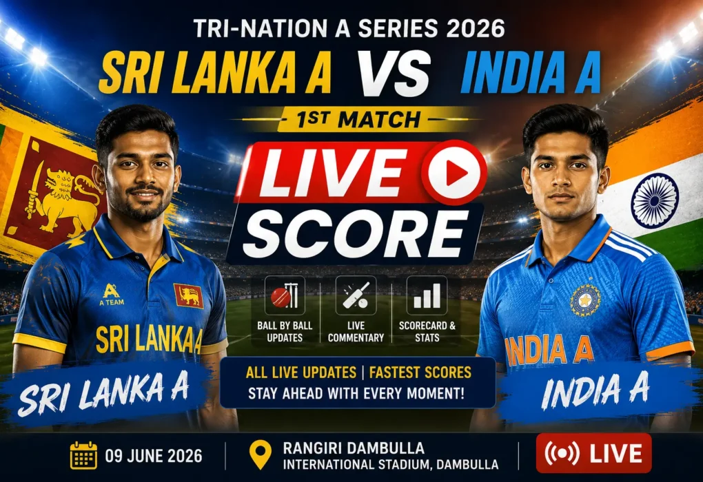 Sri Lanka A vs India A Live Score
