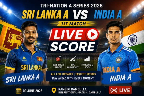 Sri Lanka A vs India A Live Score