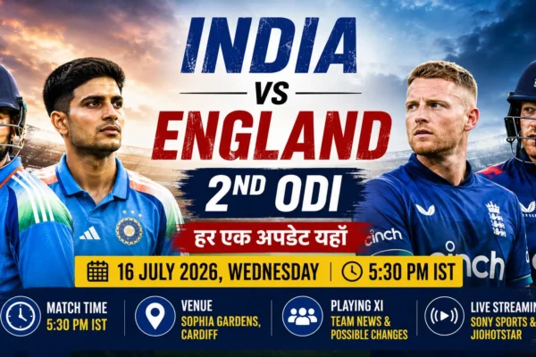 India vs England 2nd ODI