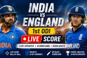 India vs England 1st ODI LIVE Score