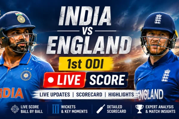 India vs England 1st ODI LIVE Score