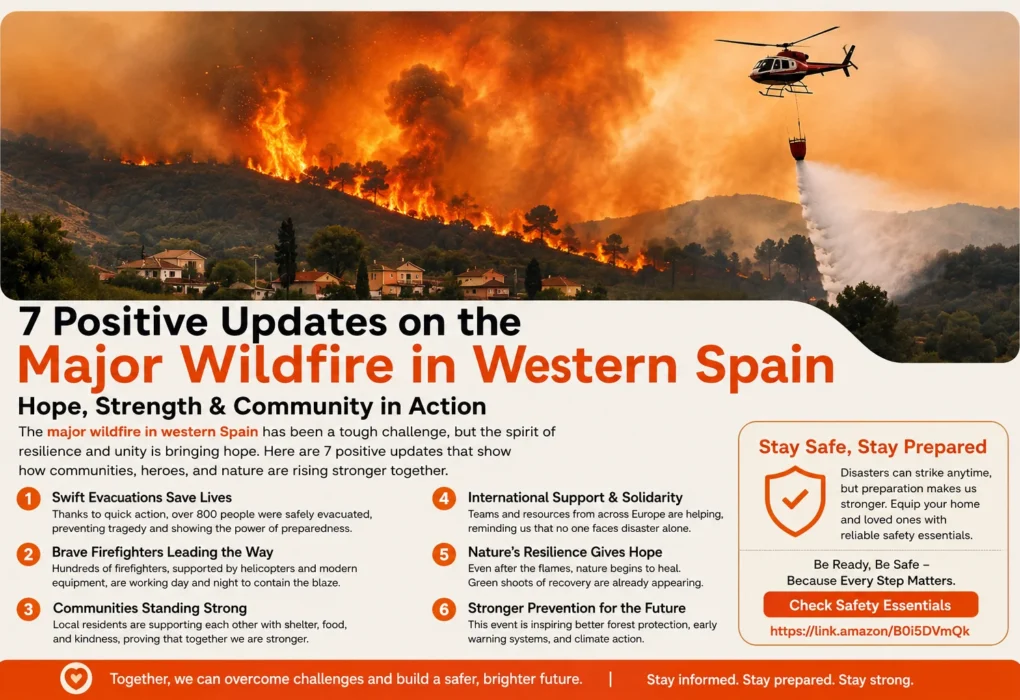 major wildfire in western Spain