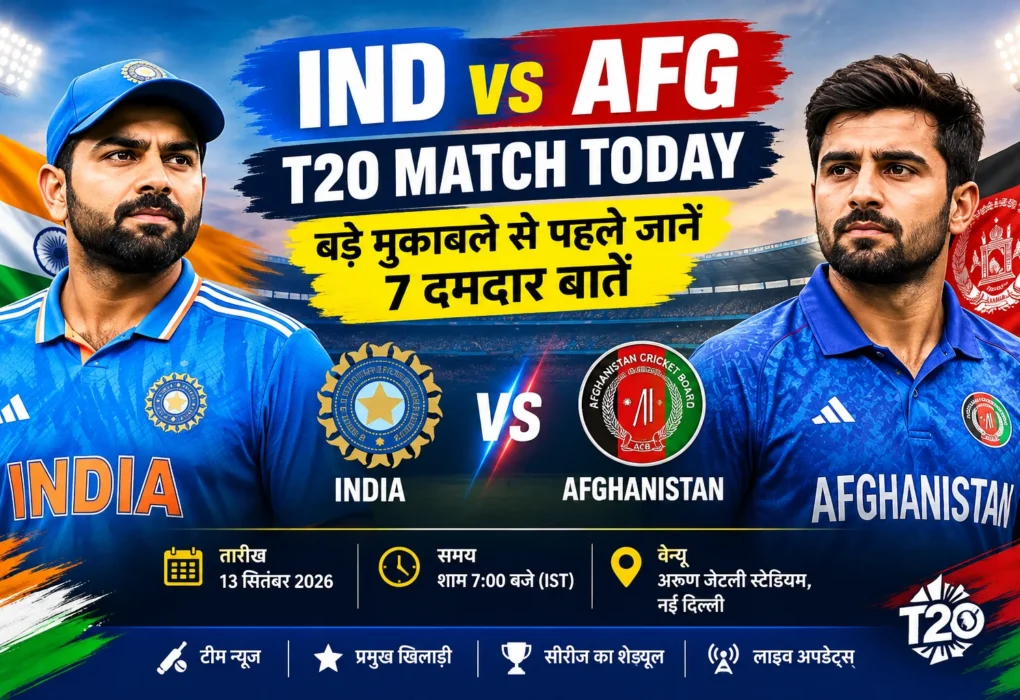 IND vs AFG T20 Match Today Powerful Things to Know Before the Big Clash