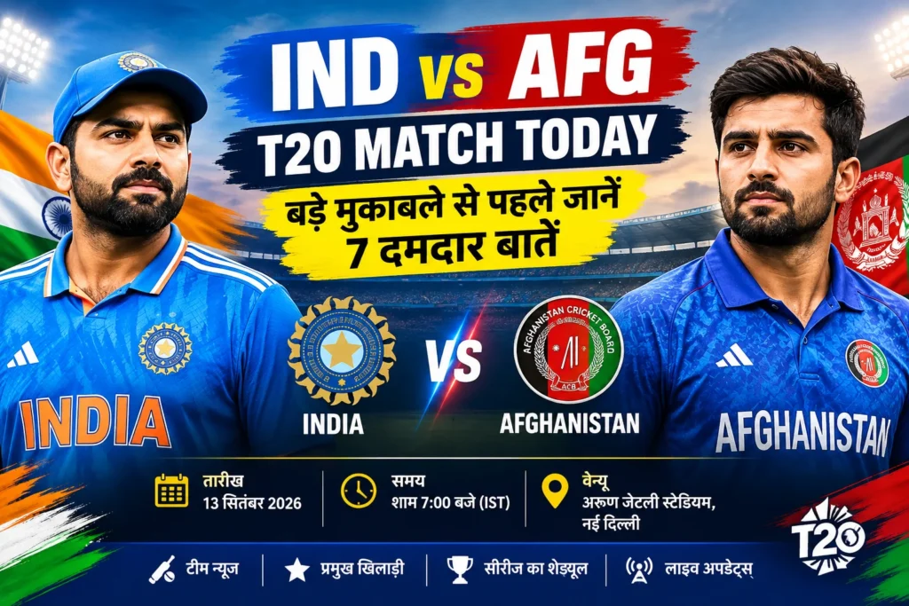 IND vs AFG T20 Match Today Powerful Things to Know Before the Big Clash